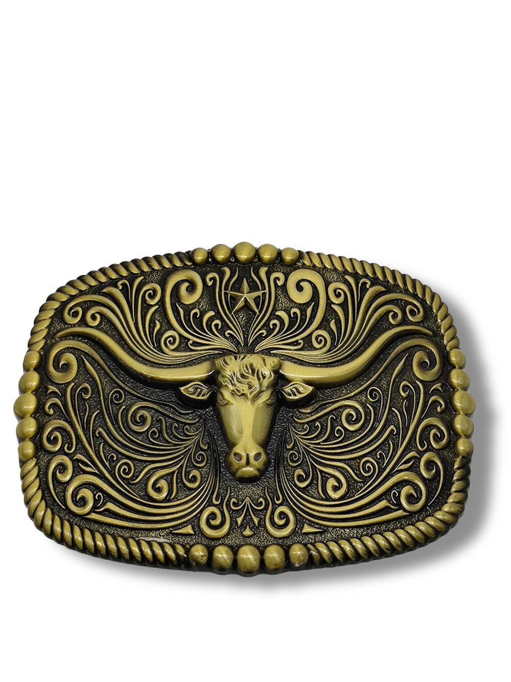 2880 Western Cowboy Belt Buckle Antique Silver Belt buckles & 002 1.63